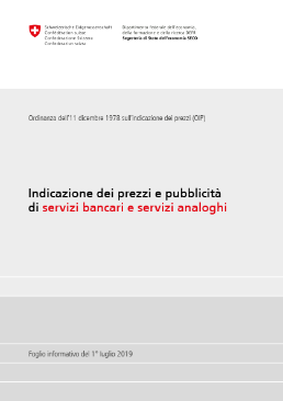 Indicazione dei prezzi e pubblicità - servizi bancari e servizi analoghi-1